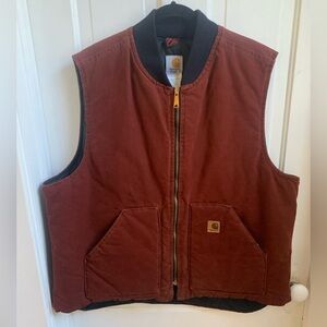 Carhartt Vintage V02 Clay Insulated Duck Work Vest 2XL tall